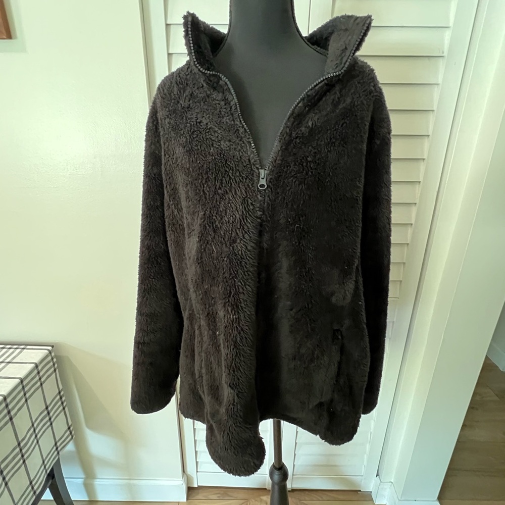 St. John's Bay Black Polyester Jacket